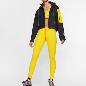 Off- White x Nike NRG Tight Utility Opti Yellow Woman's Running Leggings